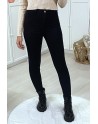 Jeans slim noir stretch taille haute - 2