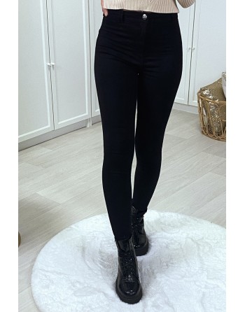 Jeans slim noir stretch taille haute - 3