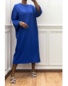 Longue robe over size en coton royal très épais - 5