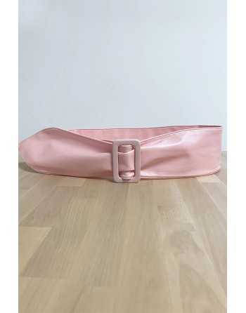 Ceinture rose avec boucle rectangle - 2