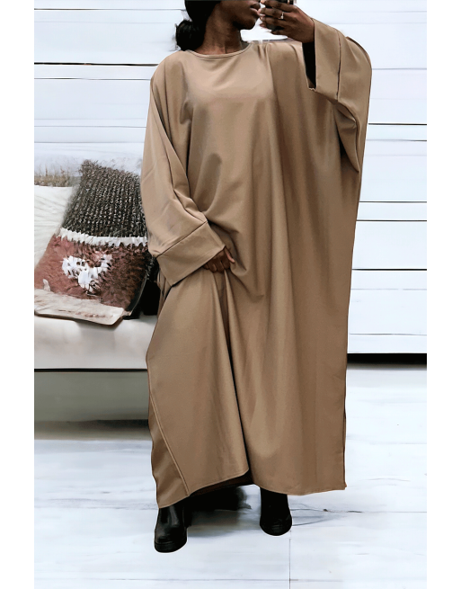 Abaya camel over size (36-52) coupe kimono - 1
