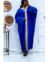 Abaya royal over size (36-52) avec sublime dentelle sur toute la longueur  - 3