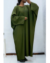 Abaya kaki over size (36-52) coupe kimono - 1