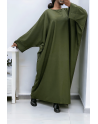 Abaya kaki over size (36-52) coupe kimono - 2